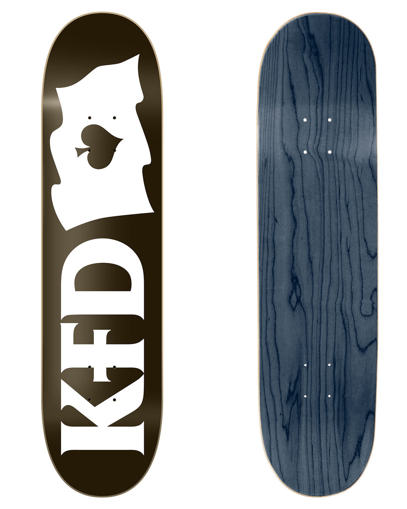 KFD Skateboards Logo Deck "Flagship Black" in 8.25", 8.325" & 8.5" bottom graphic and deck top