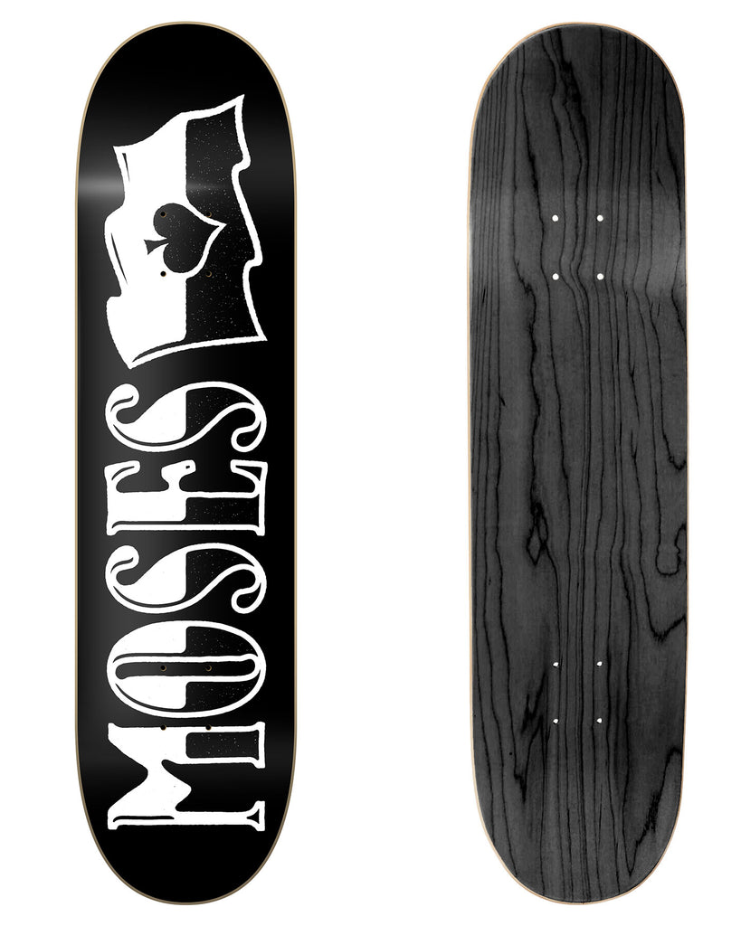 KFD Skateboards Premium Deck Moses Adams Pro Model "Flag" in 8" & 8.25" bottom graphic and deck top view