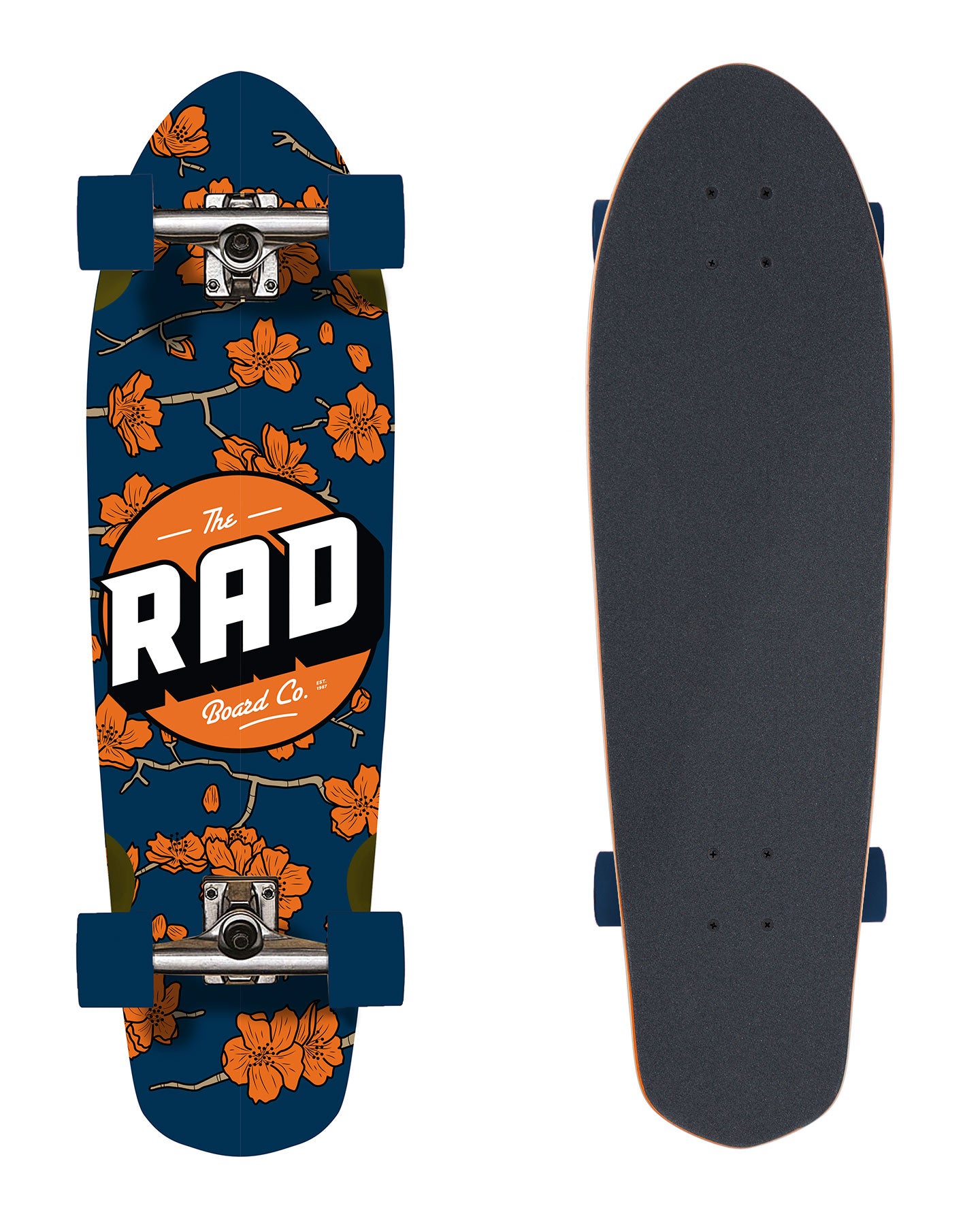RAD Cherry Blossom Navy Orange Cali Cruiser
