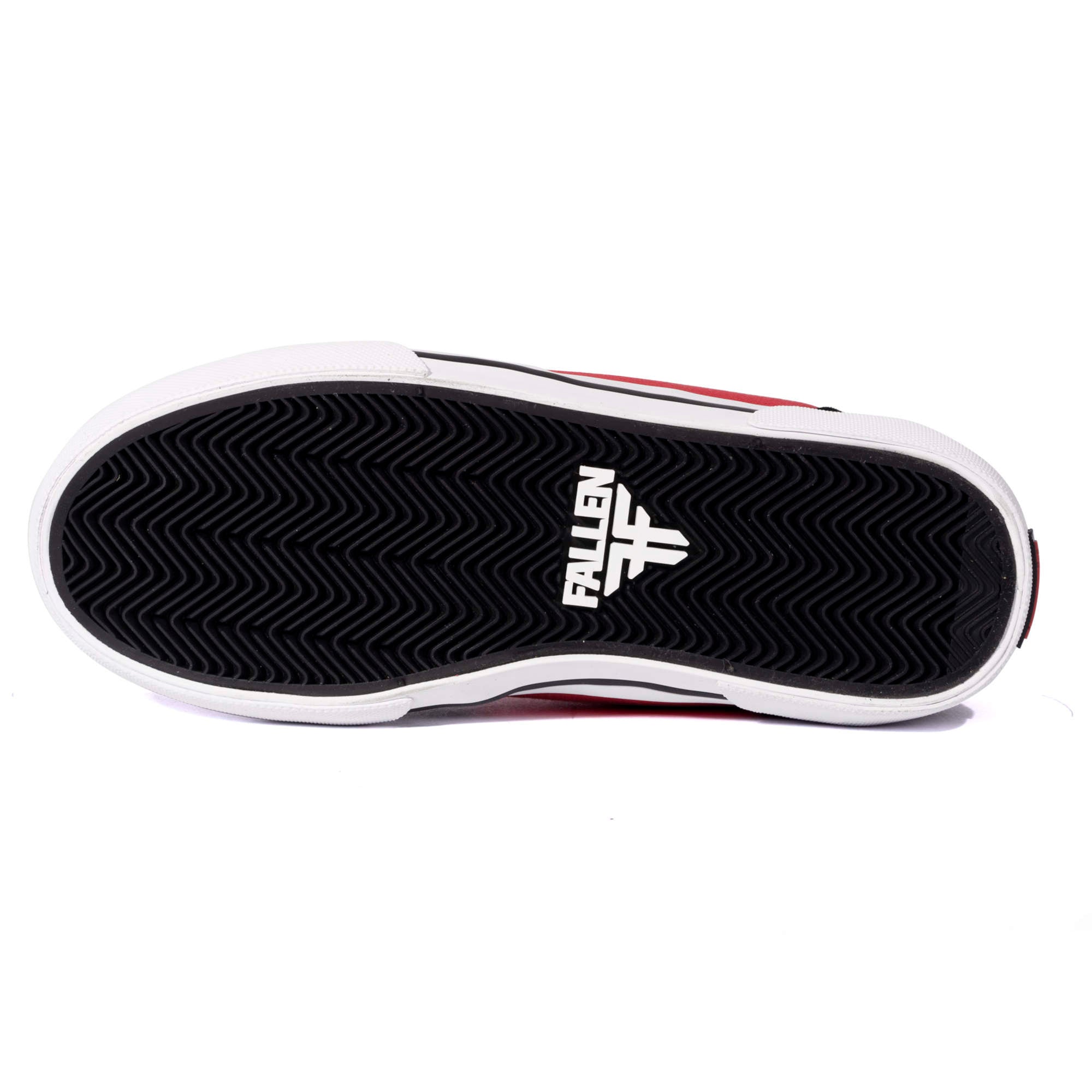 Fallen Footwear Patriot Kids skate shoes in Black / Red bottom image
