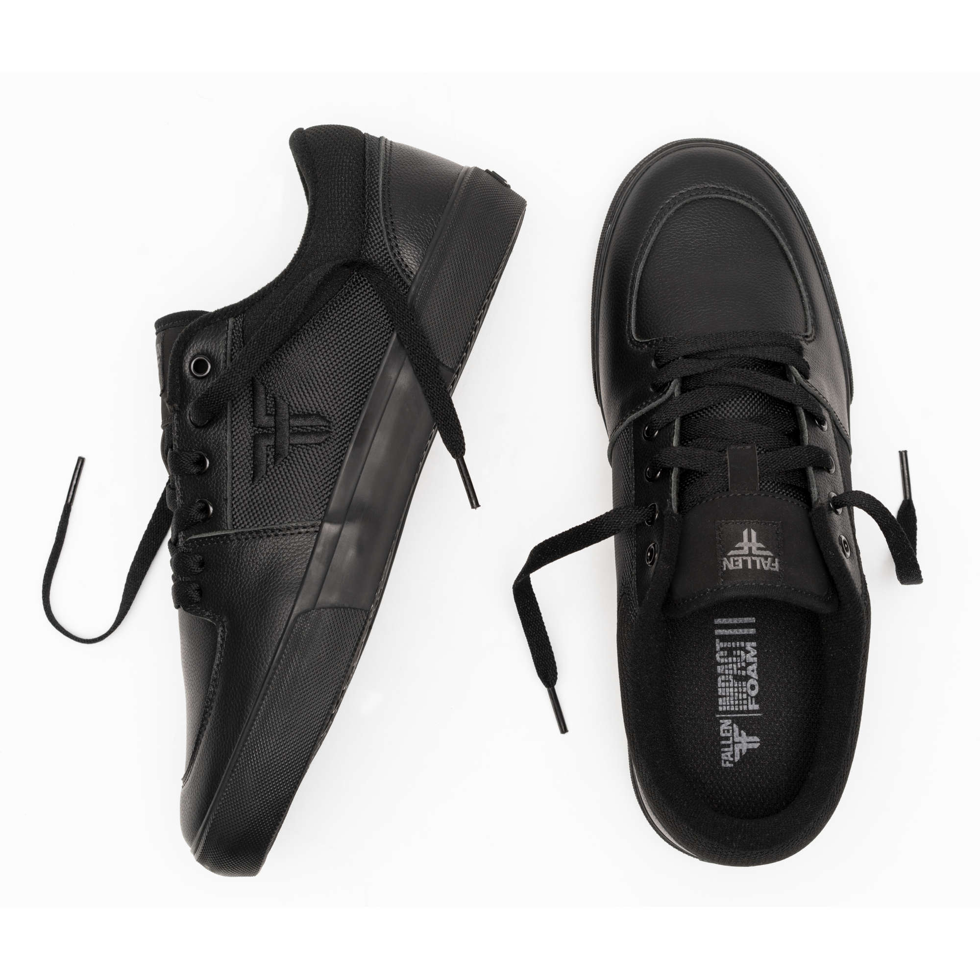 Fallen Footwear Patriot Vulc skate shoes in Black / Black hero image