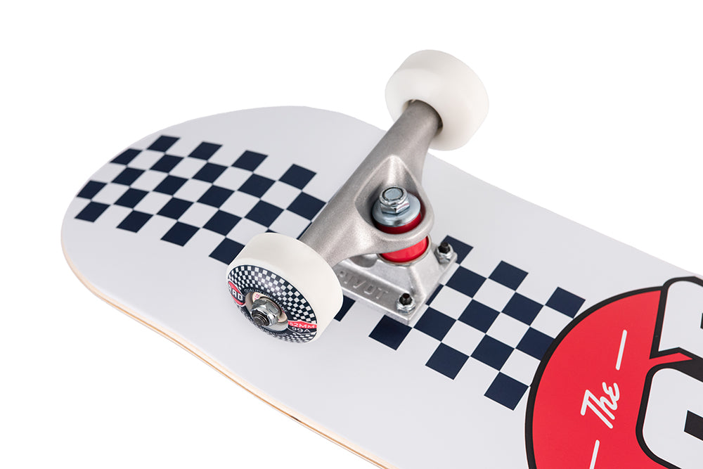 RAD Checker Stripe White Navy Complete