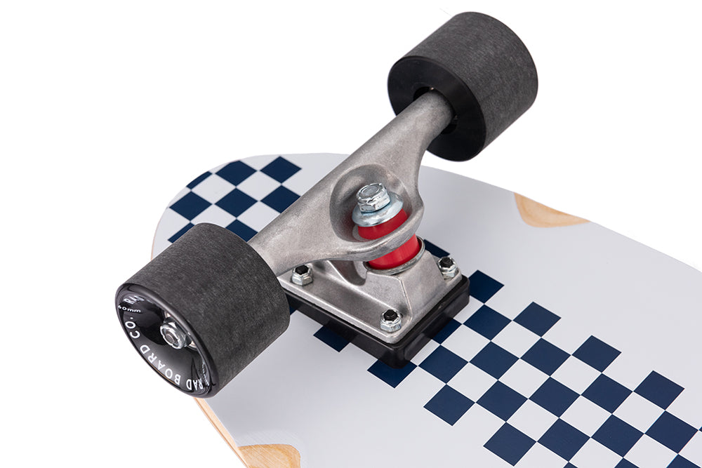 RAD Checker Stripe White Navy Cali Cruiser