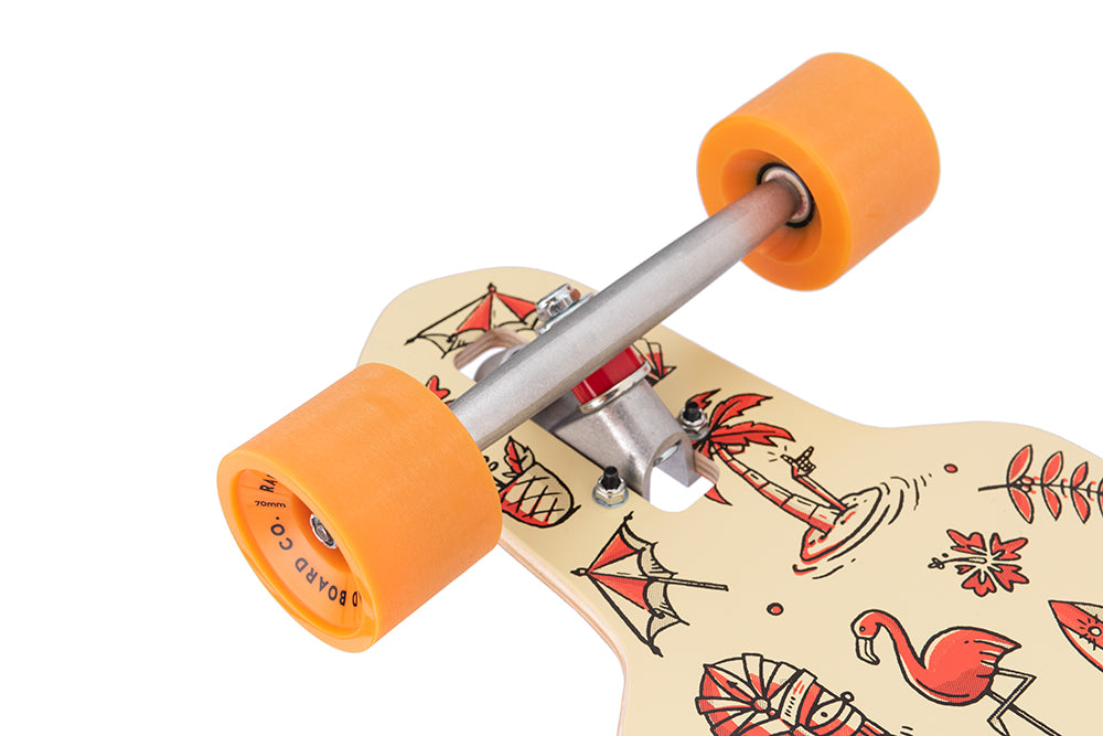 RAD Drop Through Tiki Wallpaper Longboard