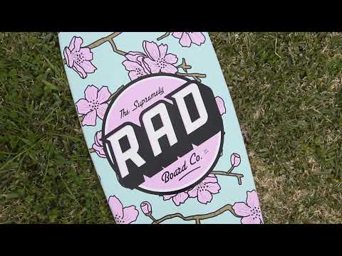 RAD Cherry Blossom Pintail Longboard
