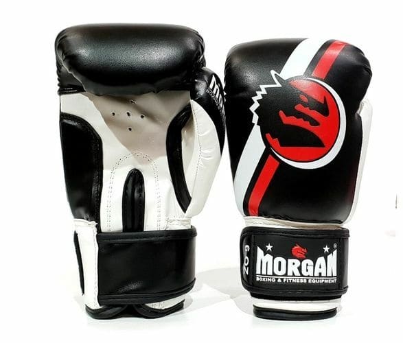 Morgan V2 Classic Kids Boxing Gloves 4 6Oz - Black/White - 6OZ
