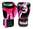 Morgan V2 Classic Boxing Gloves 8 10 12 14 16Oz - Fluro Pink/Black - 10OZ