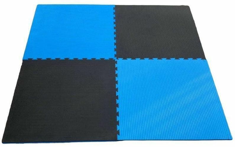 Morgan 2Cm Tatami Jigsaw Interlocking Floor Mats - Black/Blue