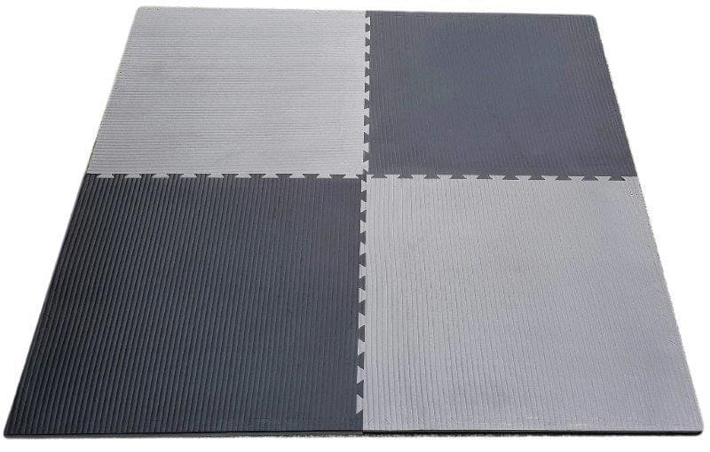 Morgan 2Cm Tatami Jigsaw Interlocking Floor Mats - Grey/Black