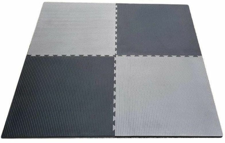 Morgan 3Cm Tatami Jigsaw Interlocking Floor Mats - Grey/Black