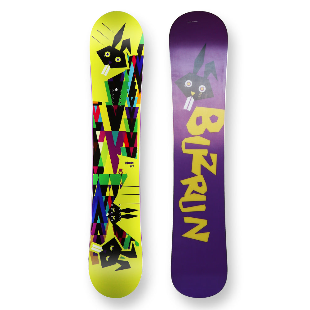 Bunz Run Snowboard 147Cm Triple Rocker Sidewall - Default Title