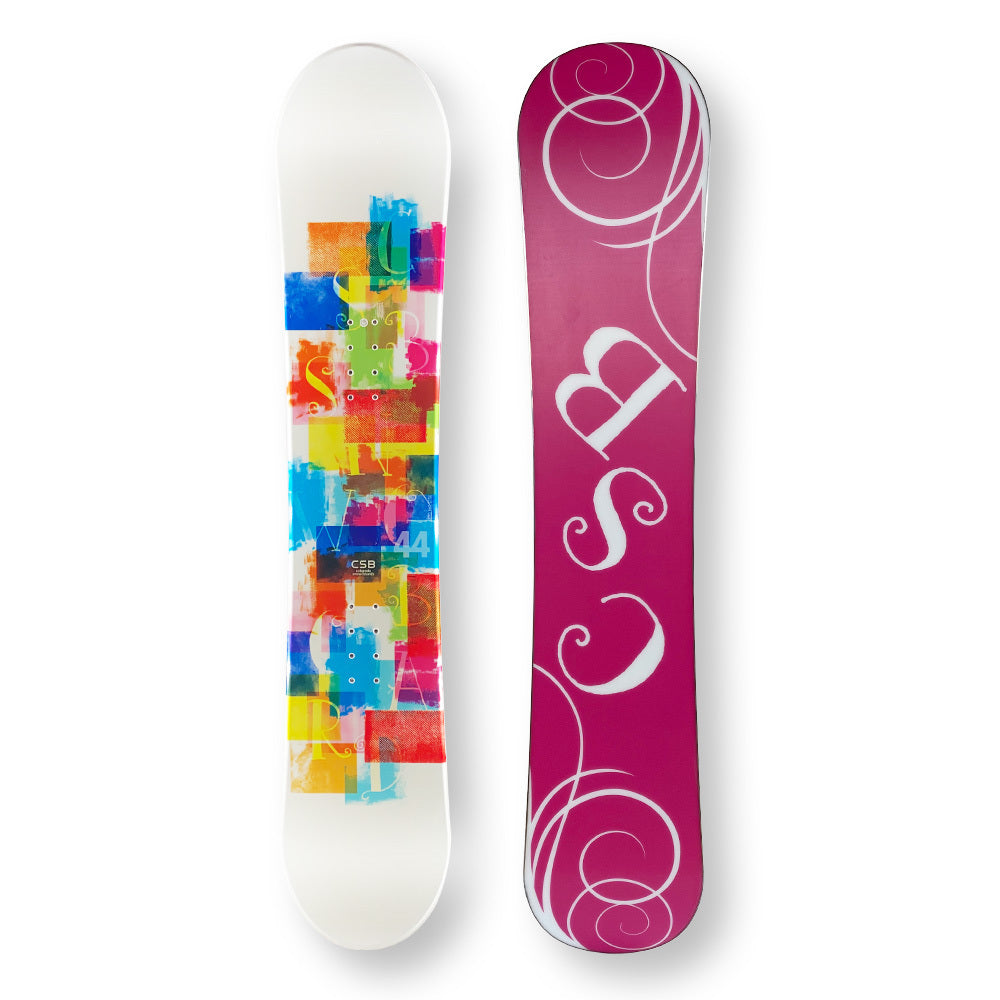 Csb Snowboard 144Cm Confetti White Twin Tip Camber Capped - Default Title