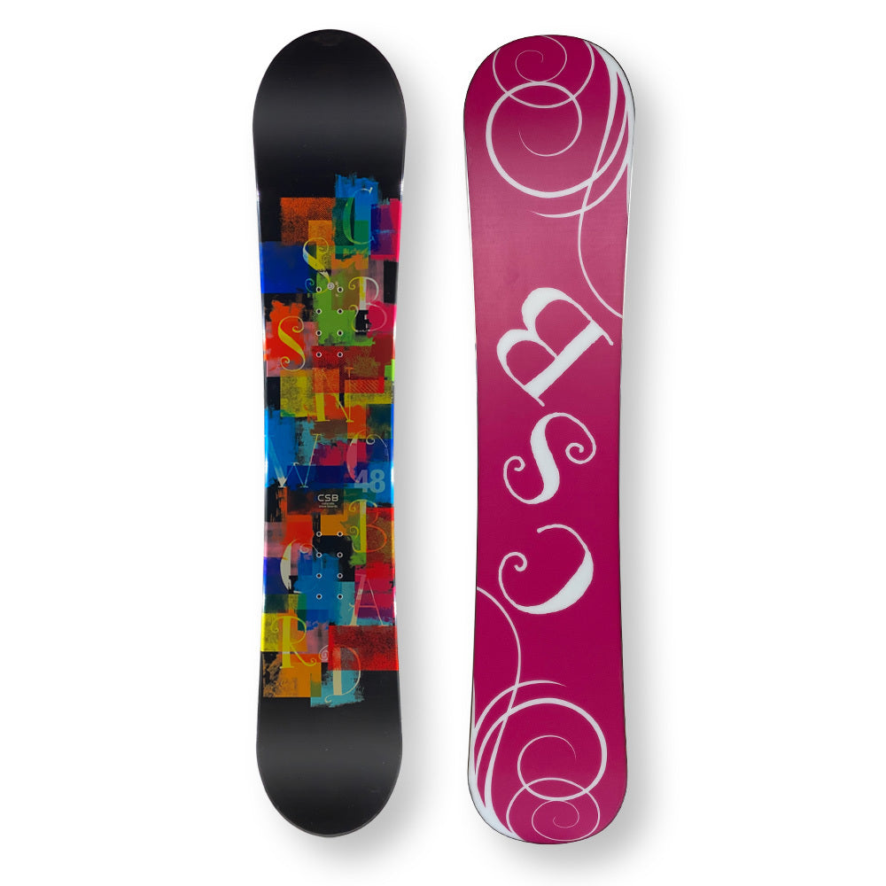 Csb Snowboard 148Cm Confetti Black Twin Tip Camber Capped - Default Title