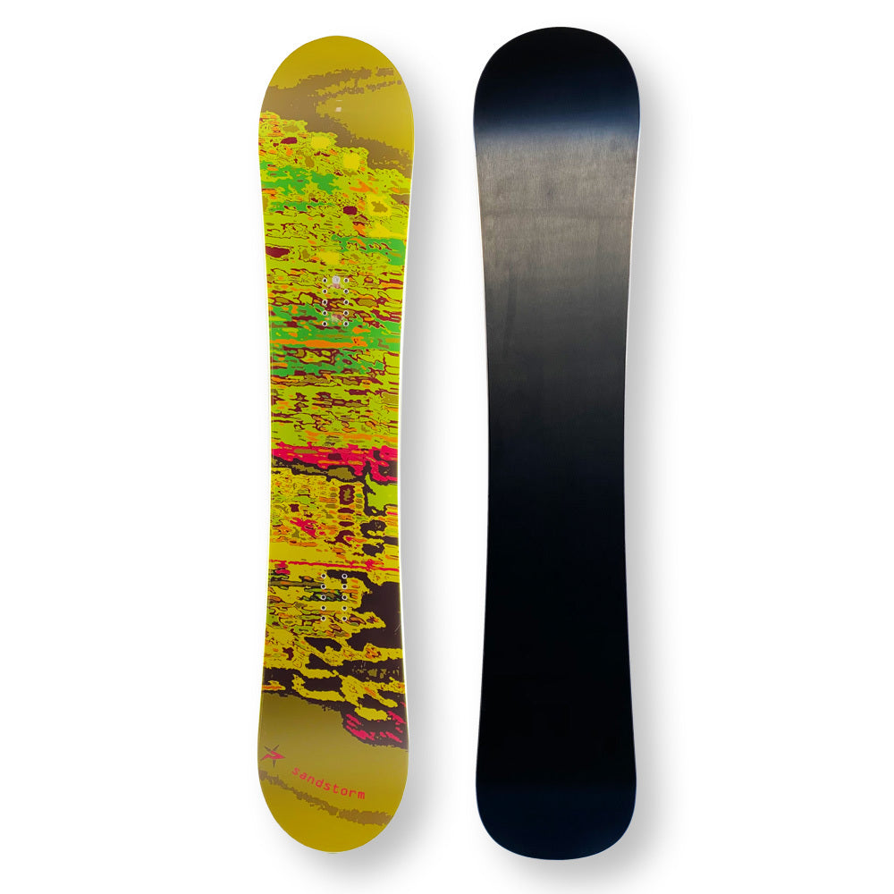Sandstorm Snowboard 150Cm Green Twin Tip Flat Rocker Sidewall - Default Title