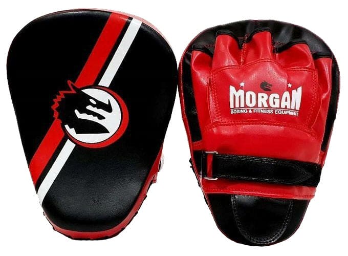 Morgan V2 Classic All Purpose Pre Bent Focus Pads Pair - Black/Red