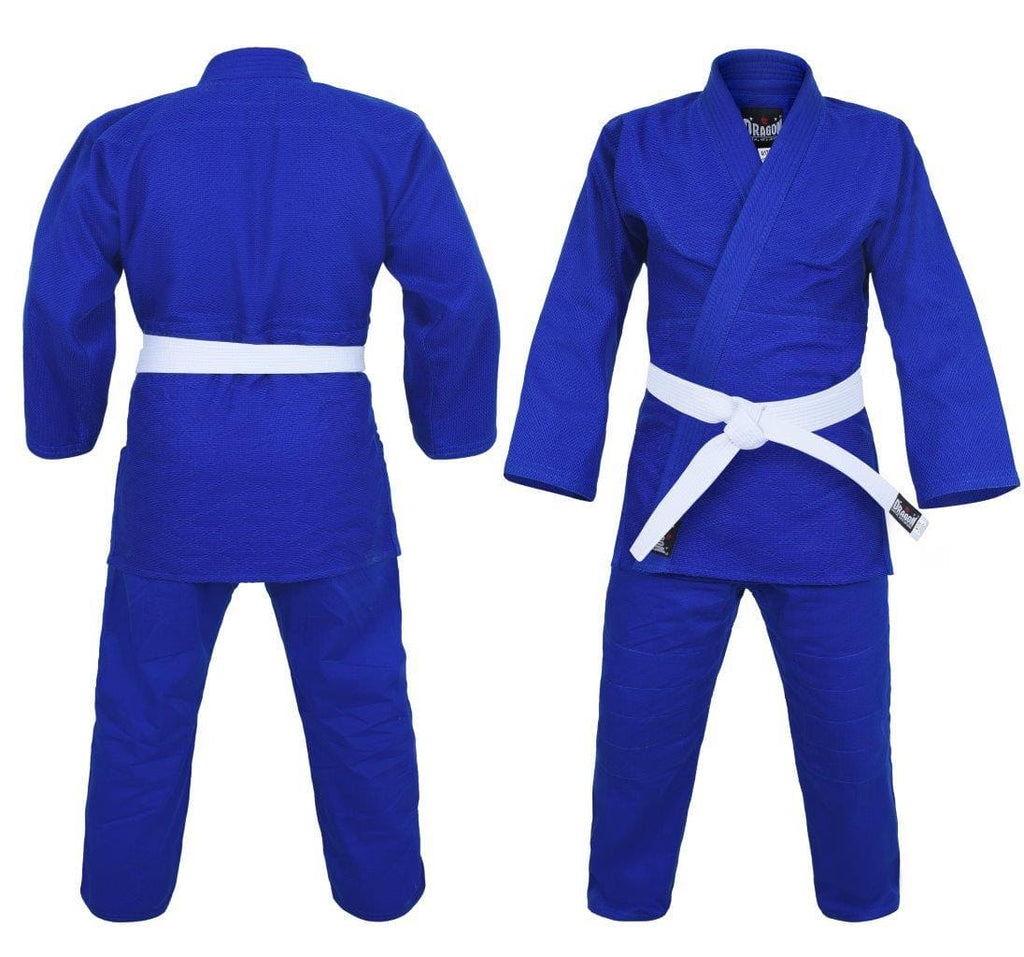 Dragon Blue 1 5 550Gsm Judo Weave Uniform - 000 Option