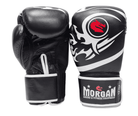 Morgan Elite Boxing Muay Thai Leather Gloves 8 12 16Oz - Black - 12OZ