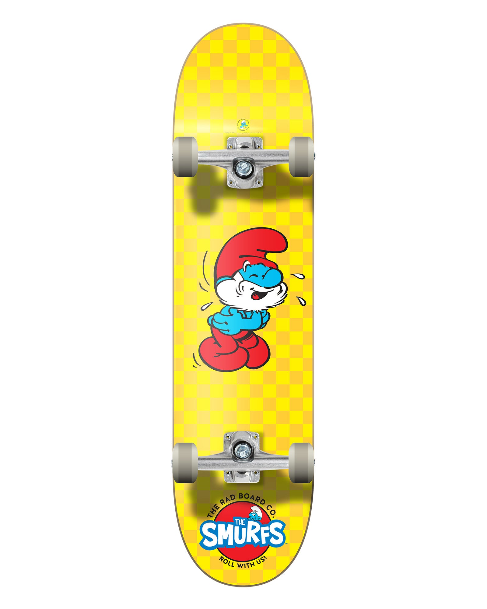 RAD X SMURFS COMPLETE SKATEBOARD DUDE CREW - PAPA LAUGHING