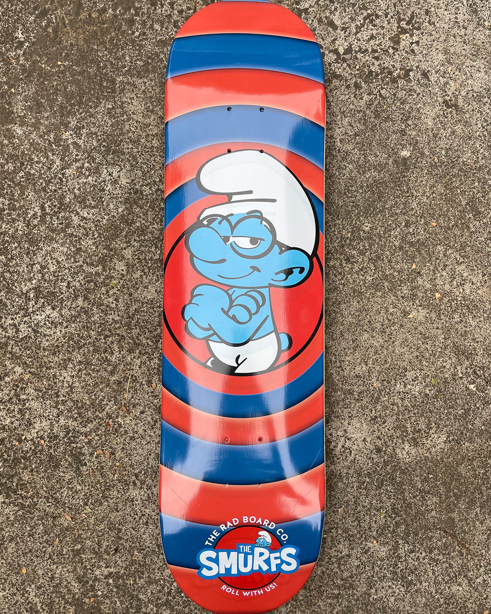 RAD X SMURFS SKATEBOARD DECK - PAPA SMURF | Podium Supply Co