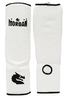 Morgan Elastic Shin Instep Protectors - White - LARGE