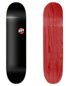 RAD Board Co. Logo Skateboard Deck  "Basic Logo Black" in 8", 8.25" & 8.5" bottom graphic and deck top view