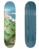 Verb Skateboards Artist Series Deck Adam Hill "Landscape" in 8" bottom graphic and deck top view