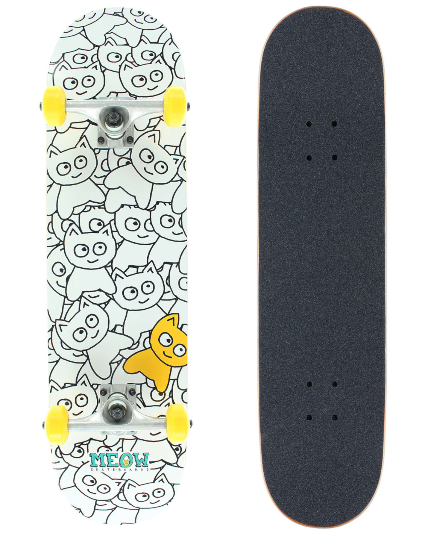 Meow Skateboards | Sticker Pile Complete (White) 8