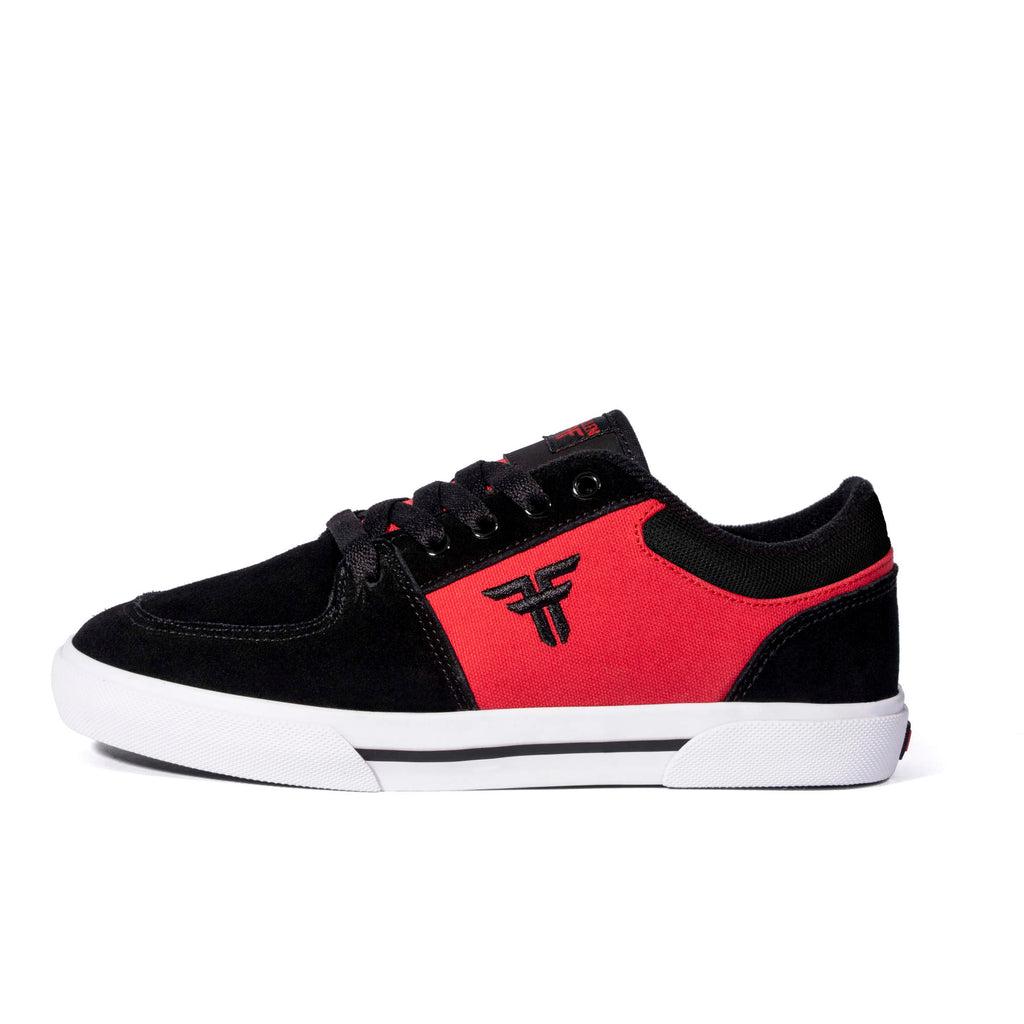 Fallen Footwear Patriot Kids skate shoes in Black / Red side image