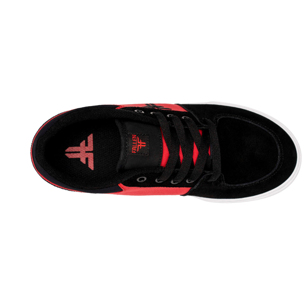 Fallen Footwear Patriot Kids skate shoes in Black / Red top image