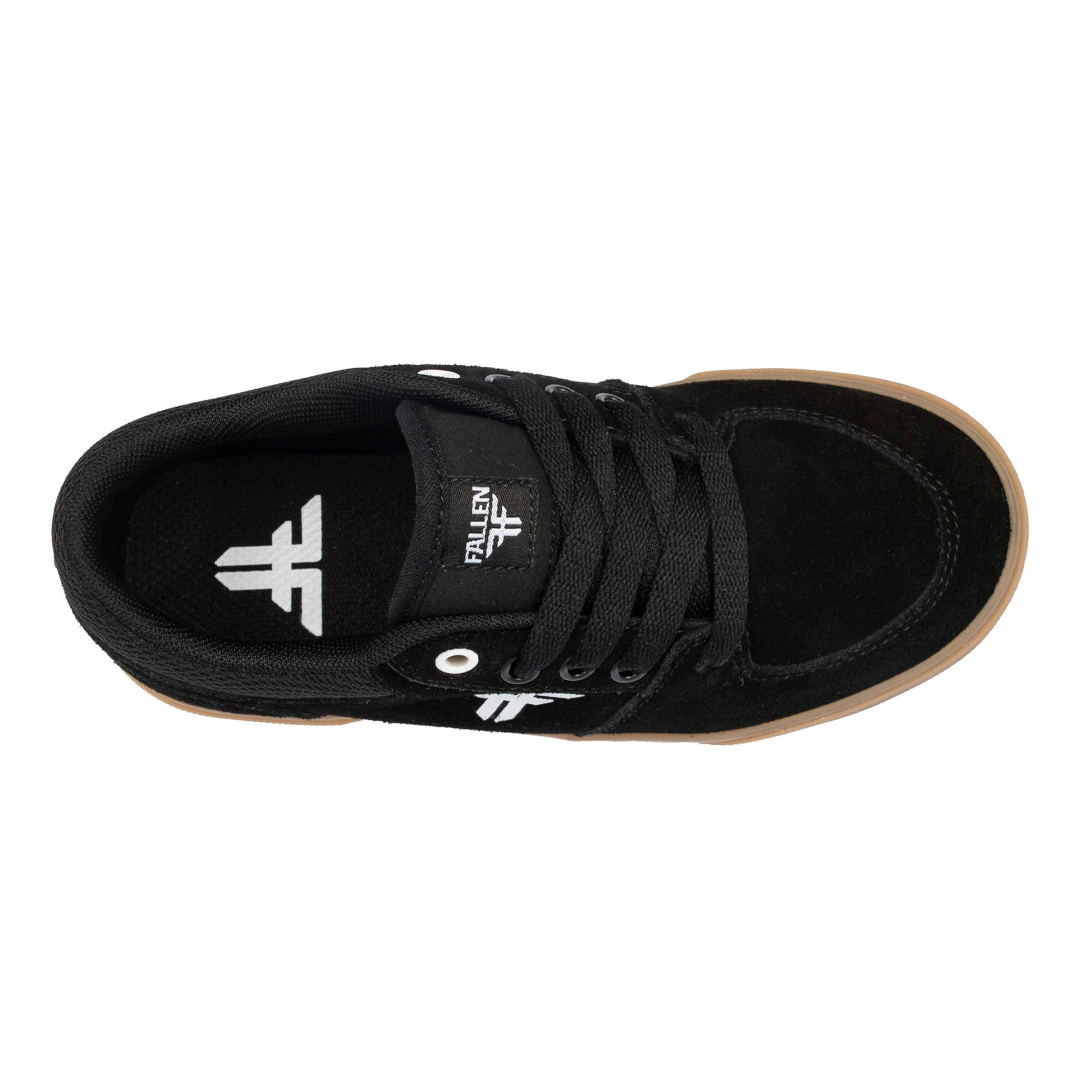 Fallen Footwear Patriot Kids skate shoes in Black / White / Gum top image