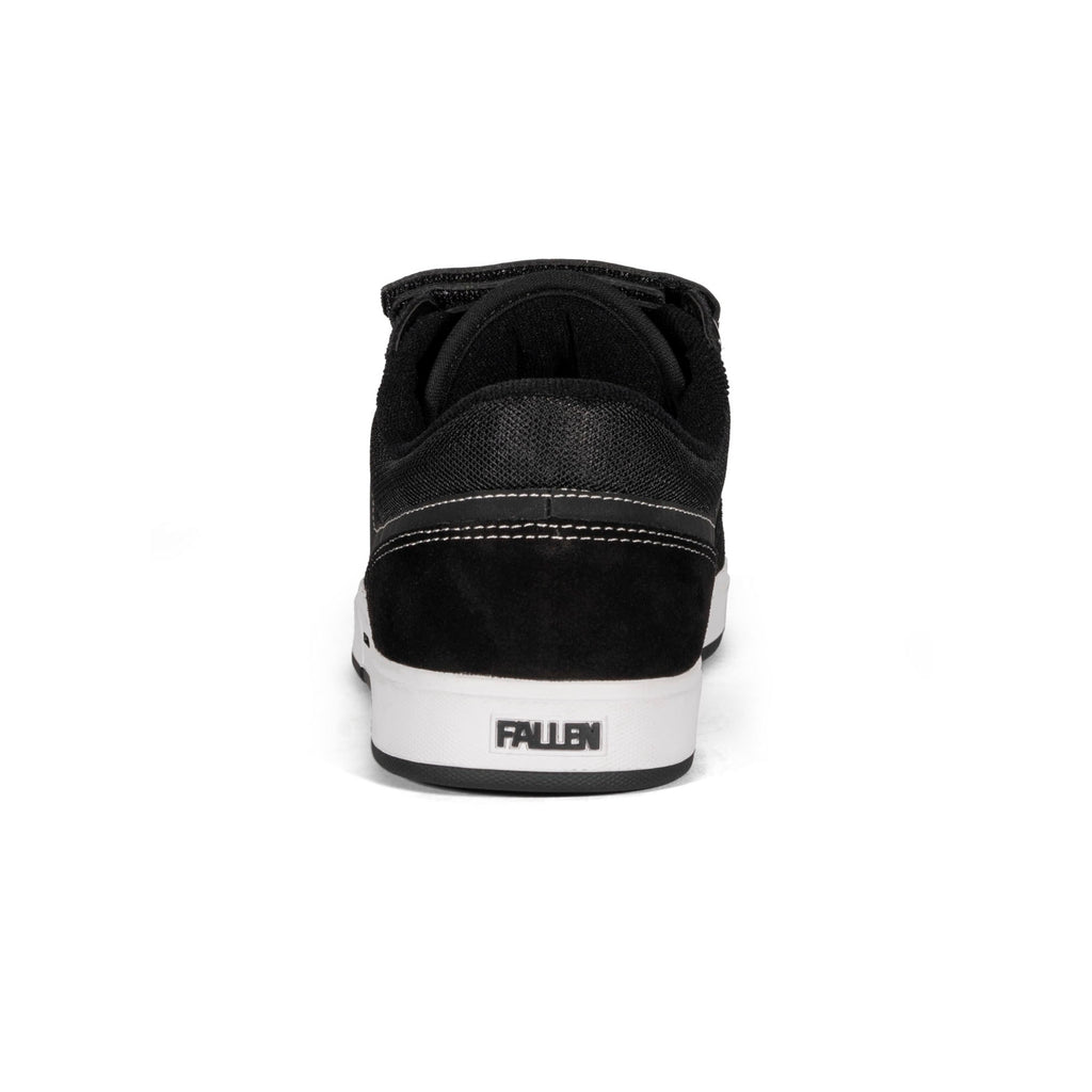 Fallen Footwear Patriot Strap skate shoes in Black / White back image