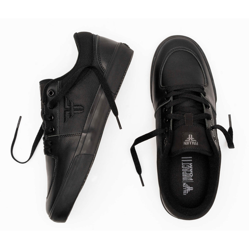 Fallen Footwear Patriot Vulc skate shoes in Black / Black hero image