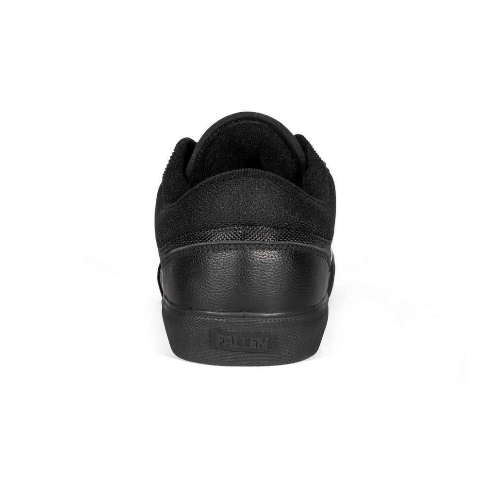 Fallen Footwear Patriot Vulc skate shoes in Black / Black back image