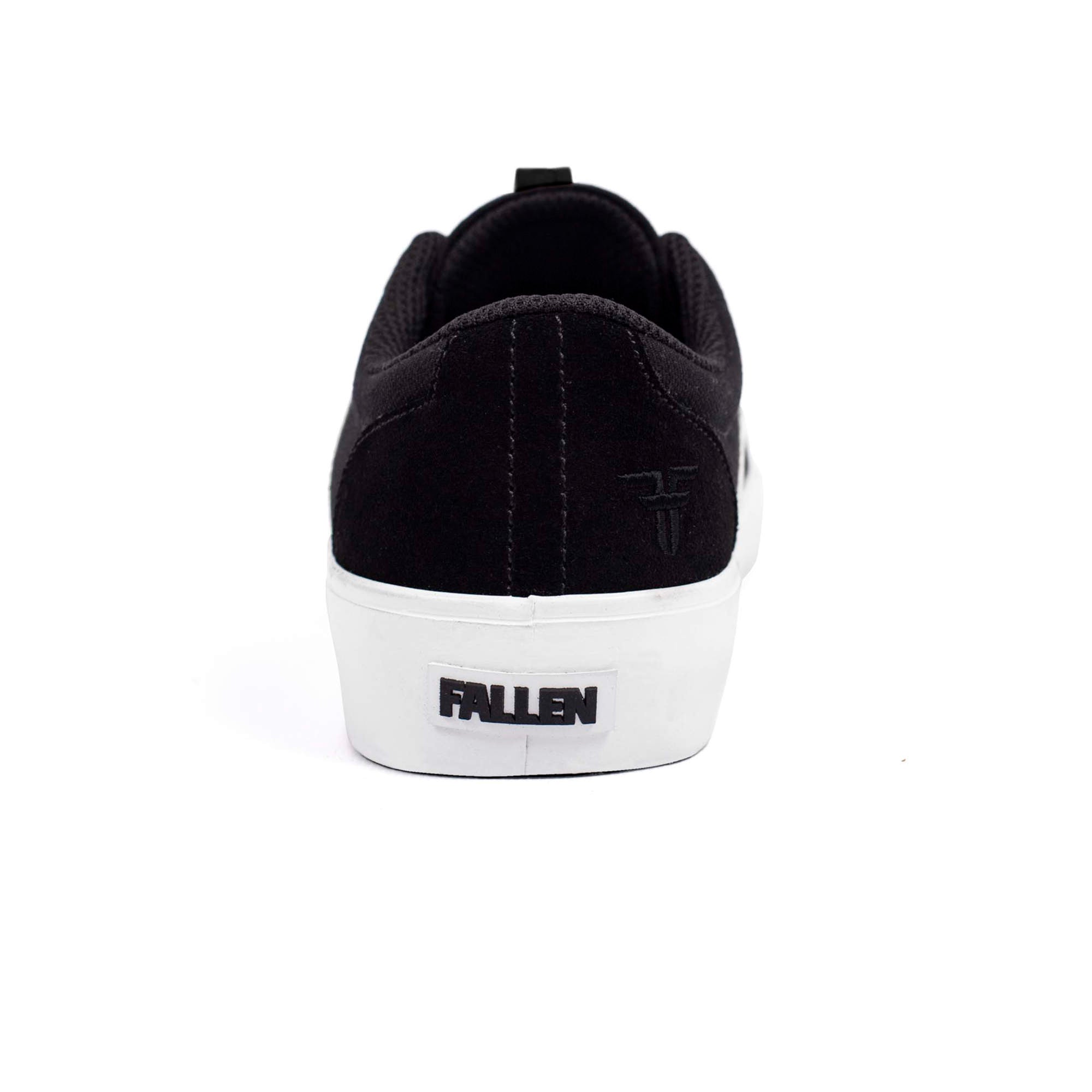 Fallen Footwear Phoenix Kids skate shoes in Black / White back image