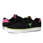 Fallen Footwear The Goat skate shoes in Black / Pink / Lime perspective image