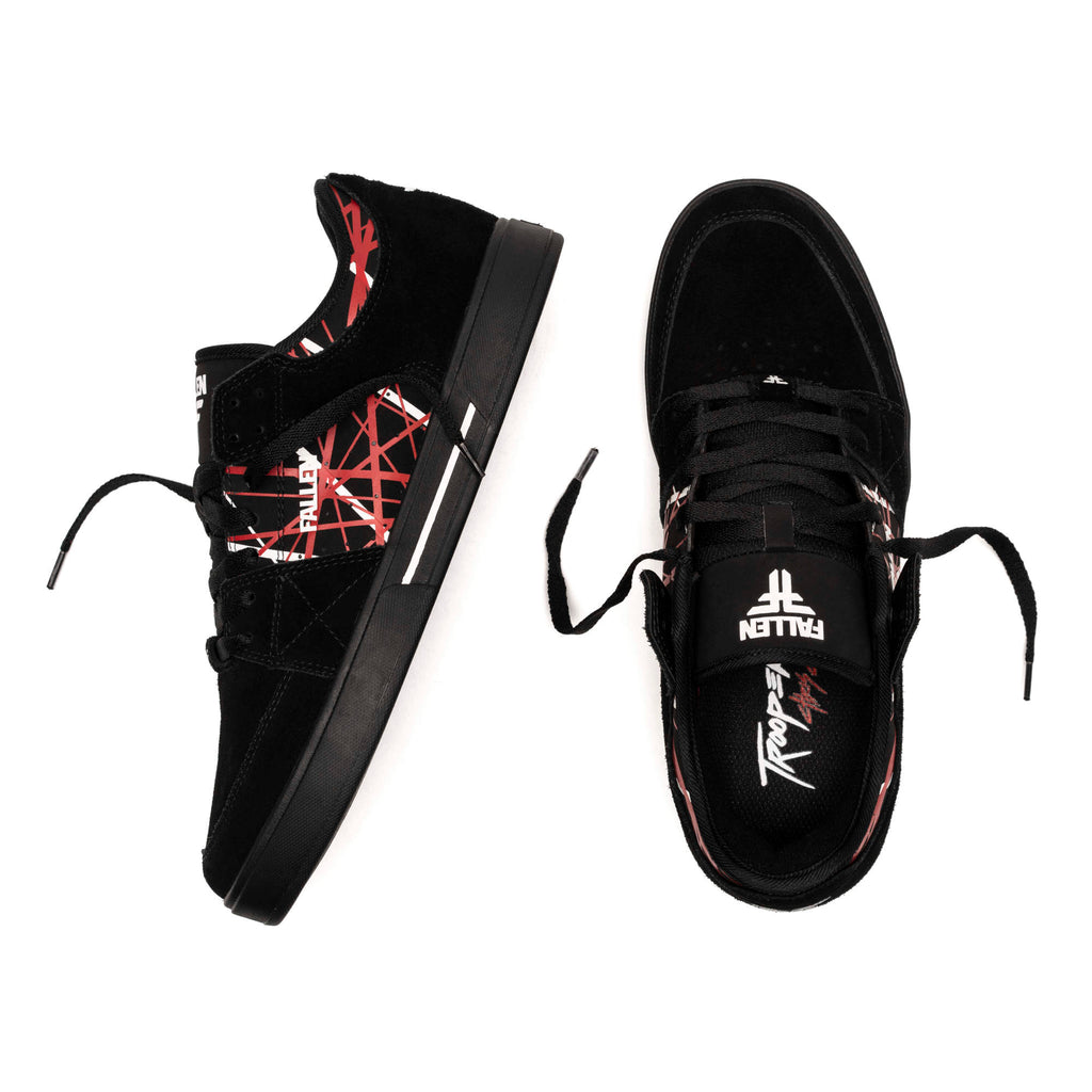 Fallen Footwear Chris Cole Trooper skate shoes in Black / 5250 hero image