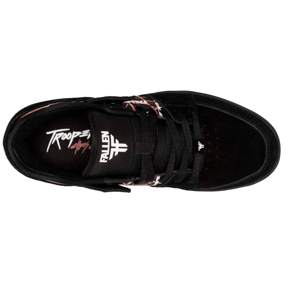 Fallen Footwear Chris Cole Trooper skate shoes in Black / 5250 top image