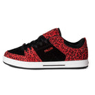 Fallen Footwear Chris Cole Trooper True Fit skate shoes in Black / Red Leopard side image