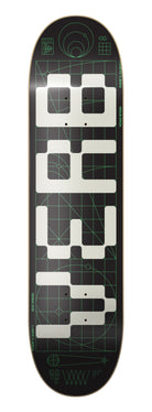 Verb Skateboards Deck "Invader Glow In The Dark White" in 8.25" bottom graphic